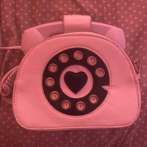bluetooth phone purse , white